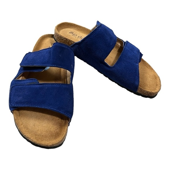 BIO GOLD Blue Slide Cork Bottom Soles Size 7.5 - Picture 3 of 9